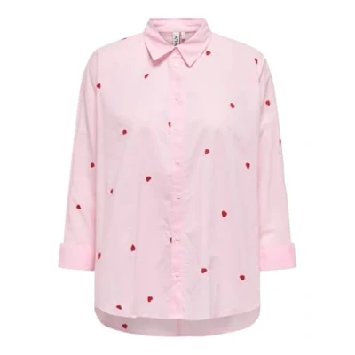 Abbildung von ONLY Onlnew LINA Grace Hemdbluse Roseate spoonbill/red, Damen, Größe: Medium, spoonbill/red
