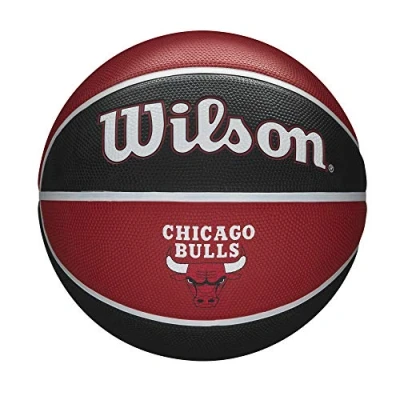 Abbildung von Wilson Basketball NBA TEAM TRIBUTE, CHICAGO BULLS, Outdoor, Gummi, Größe: 7