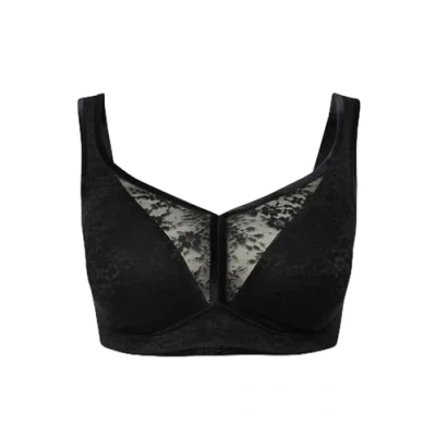Abbildung von Ulla Popken Panelfree Minimizer Bügel BH, Damen, Größe: 95D, Black