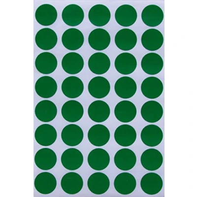 Abbildung von Runde Sticker Grün 19mm 1,9cm Klebepunkte 600 Stück von Royal Green