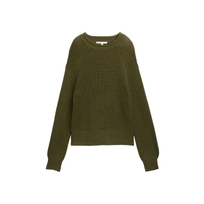 Abbildung von TOM Tailor Denim CREW NECK Strickpullover, Damen, Größe: XS, Grape leaf green