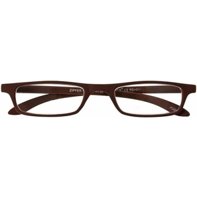 Abbildung von I NEED YOU Lesebrille Zipper / +2.50 Dioptrien Braun