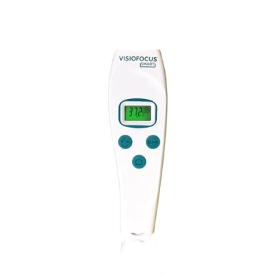 Abbildung von TECNIMED VisioFocus SMART 06470 Medizinisches Infrarot Thermometer zur Fernmessung der Körpertemperatur Projiziert die Temperatur auf Stirn Für Kinder und Erwachsene Made in Italy