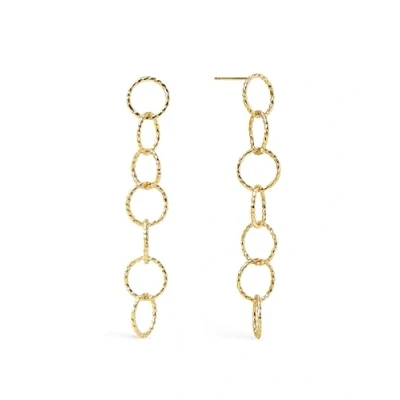 Abbildung von Singularu Twist Circles AMP Ohrringe goldcoloured, Damen, Größe: One Size, Gold coloured