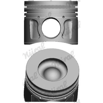 Abbildung von NÜRAL 87 427707 30 Kolben 86,5 mit Kolbenringträger, für Trapezpleuel FORD: Transit Mk6 Van, Platform / Chassis