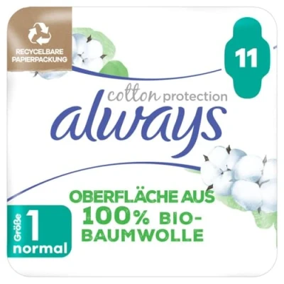 Abbildung von always Ultra Binde Cotton Protection Normal mit Flügeln 11 Magic Paper