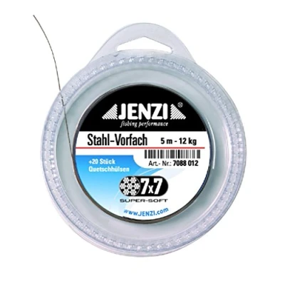 Abbildung von JENZI Powerflex 7x7 Super Soft Stahlvorfach zum Selbstbauen 12Kg 5m