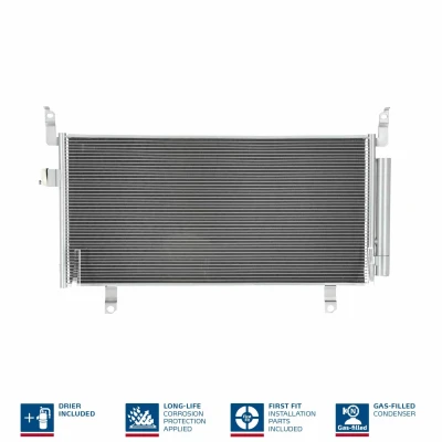 Abbildung von NISSENS 940437 Klimakondensator mit Trockner Aluminium 660 R 134a SUBARU: Forester IV
