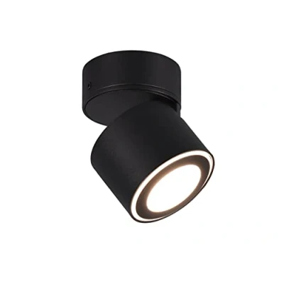 Abbildung von Trio Leuchten LED Deckeneinbau u. Aufbauleuchte Taurus 652910232, Metall Schwarz matt, inkl. 2x 3.5 Watt + 1.5