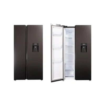 Abbildung von Side by Kühlschrank Gefrierkombi Wasserspender Black Steel 178 cm Respekta