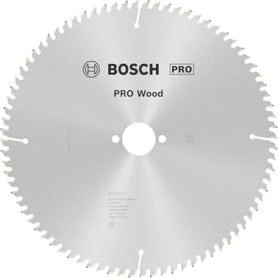 Abbildung von Bosch 1x PRO Wood Kreissägeblatt für Netz Tischkreissägen (für Weichholz, Hartholz, Ø mm, Professional Zubehör Tischkreissäge)