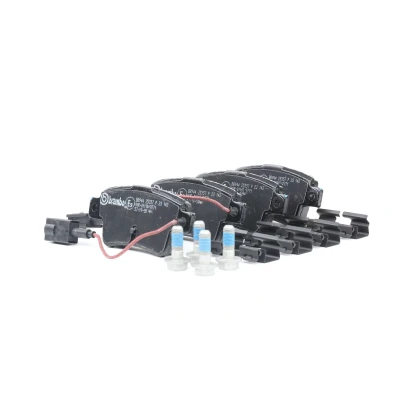 Abbildung von BREMBO P 23 142 Bremsbelagsatz inkl. Verschleißwarnkontakt mit Bremssattelschrauben ohne Zubehör FIAT: Punto Evo Hatchback, III Hatchback
