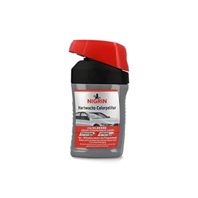 Abbildung von NIGRIN Hartwachs Colorpolitur, reinigt, glättet und konserviert wirksam farbige Lacke, silber 300 ml