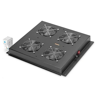 Abbildung von DIGITUS Dachlüftereinheit für NW Schrank (Dynamic / Unique) &amp; SRV ) 4x Lüfter Thermostat Schwarz