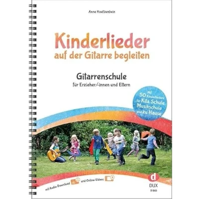 Abbildung von Kinderlieder auf der Gitarre begleiten: Gitarrenschule für Erzieher/ innen und Eltern