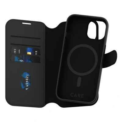 Abbildung von CARE by PanzerGlass Handyhülle »MagSafe Compatible Tango 2 in 1 Wallet Case für Apple iPhone 15«, Backcover, Schutzhülle, Handyschutzhülle, Case, Schutzcase, stoßfest