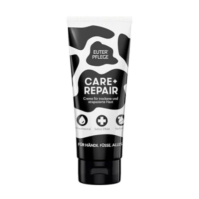 Abbildung von EUTERPFLEGE Pflegecreme, intensive Pflege für trockene Haut, Feuchtigkeitscreme Hand und Körper, parfümfrei, Allergiker geeignet, 200ml