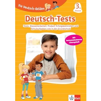 Abbildung von Klett Deutsch Tests 3. Klasse: Klassenarbeiten, Lernzielkontrollen, Proben und Schulaufgaben wie in der Grundschule (Die Helden)
