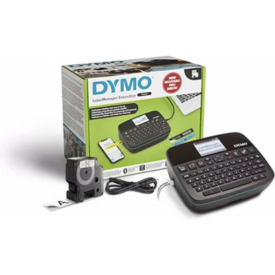 Abbildung von DYMO LabelManager Executive 640 CB Tragbares Etikettendrucker Kit mit Tragetasche und 3 Etikettenkassetten kompakter QWERTZ Etikettierer Bluetooth &amp; USB Konnektivität kompatibel
