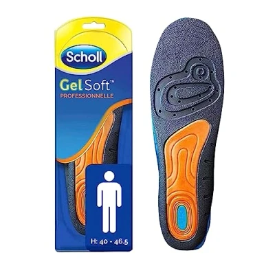Abbildung von Scholl GelSoft Einlegesohlen für Herren, professionell, Größe 40 bis 46,5, 1 Paar Neutral