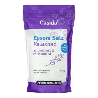 Abbildung von Epsom Salz Relaxbad mit Lavendel