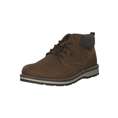 Abbildung von Rieker Schnürstiefelette, Herren, Größe: 40, Mandel braun navy Schuhe
