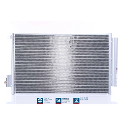 Abbildung von NISSENS 940396 Klimakondensator mit Trockner Aluminium 606 R 134a FIAT: Tipo Estate, 500L, Saloon