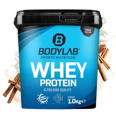 Abbildung von Bodylab24 Whey Protein Pulver, Milchreis Zimt, 1kg