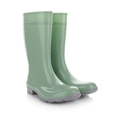 Abbildung von LEMIGO Damen Gummistiefel Wasserdicht Hohe Regenstiefel Gartenschuhe 967 Ilse (Minze, 36)