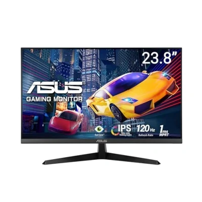 Abbildung von ASUS VY249HGR 23.8 Zoll Eye Care Gaming Monitor (FHD (1920 x 1080), IPS, 120Hz(OC), SmoothMotion, 1ms (MPRT), Adaptive Sync, Plus Technologie, Blaulichtfilter, Flicker Free)