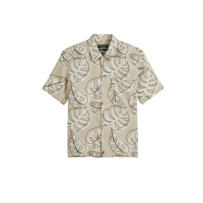 Abbildung von Marc O&#039;Polo Kurzarm Regular Hemd Multi pure cashmere, Herren, Größe: XL, cashmere