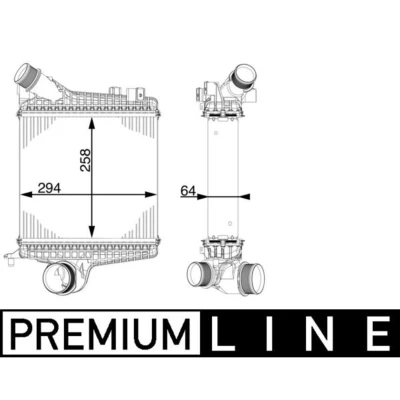 Abbildung von MAHLE ORIGINAL CI 221 000P Ladeluftkühler