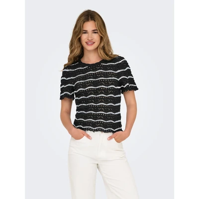 Abbildung von ONLY Kurzarmpullover »ONLANNASOFIA LIFE SS STRIPE O NECK KNT«