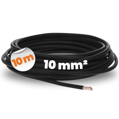 Abbildung von 10 Meter Lapp 4520015 H07V K mm² schwarz I Verdrahtungsleitung Aderleitung flexibel PVC Einzelader Litze 10mm2 Verdrahtung