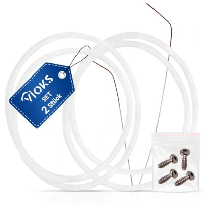 Abbildung von VIOKS Set 2 Stk Reparatursatz Pumpentopf Dichtung 12005744 Ø 182mm für Spülmaschine Siemens Bosch Neff Pumpensumpfdichtung Geschirrspüler Ersatzteile bei Fehler E15