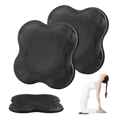 Abbildung von VMUTGA 2 Stück Kniekissen Yoga, 20 x cm Knieschoner Matte Rutschfest Yoga Knie Pad Verschleißfestigkeit zum Schutz Von Knien Ellbogen Handgelenken Zubehör für Streckübungen Aerobic Gymnastik