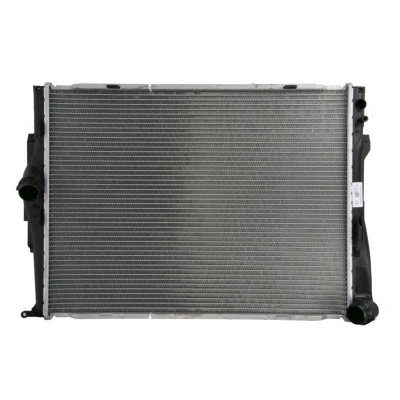 Abbildung von NRF 56129 Kühler, Motorkühlung Aluminium 600 458 23 EASY FIT mit Anbauteilen Kühlrippen gelötet BMW: 3 Coupe, 1 Hatchback, Saloon