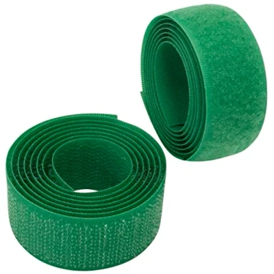 Abbildung von AERZETIX C65940 Klettband/ rolle 25 mm 1 meter organizer/kabelbinder band für kleidersäcke aus polyamid und polyester farbe: grün
