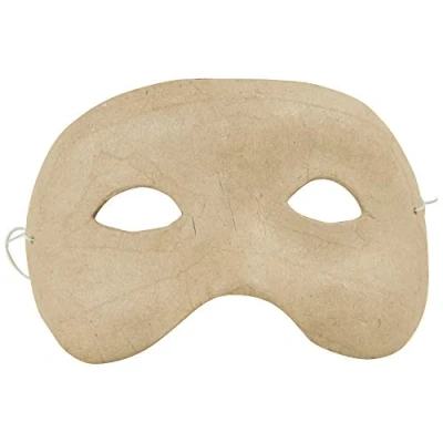 Abbildung von Decopatch Décopatch AC460O Maske Karneval Wolf für Kinder aus Pappmaché, 4 x 15 8,5 cm, zum Verzieren, kartonbraun