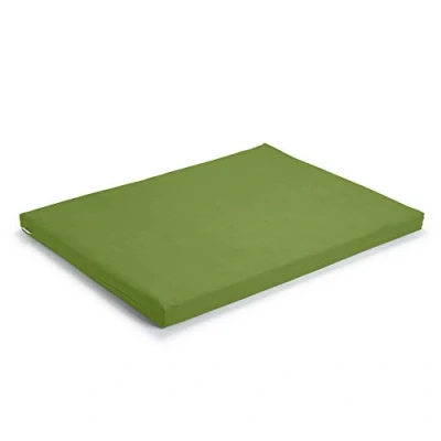 Abbildung von basaho Zabuton Meditationsmatte Biobaumwolle Füllung aus recycelter Wollfaser (Blattgrün)