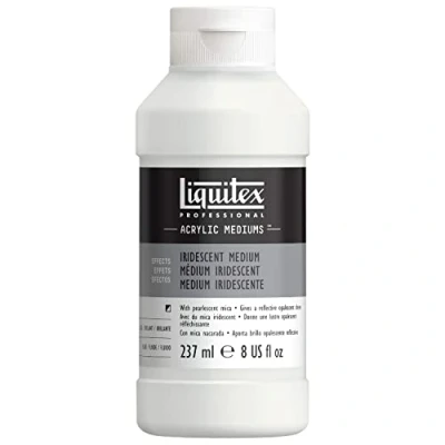 Abbildung von Liquitex 107008 Professional Irisierendes Perlmutt Medium mit Acrylfarbe und medien mischbar, zum Erzielen von metallischen perlmuttartigen Effekten 237ml Flasche