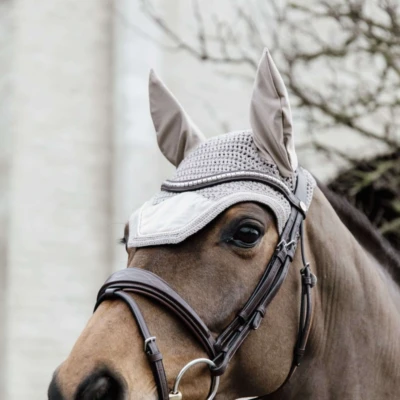 Abbildung von Kentucky Ohrnetz Wellington Basic Velvet Beige Warmblut