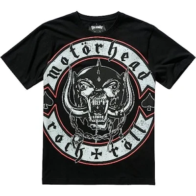 Abbildung von Brandit Herren Motörhead Rock Röll T Shirt, Black, XXL
