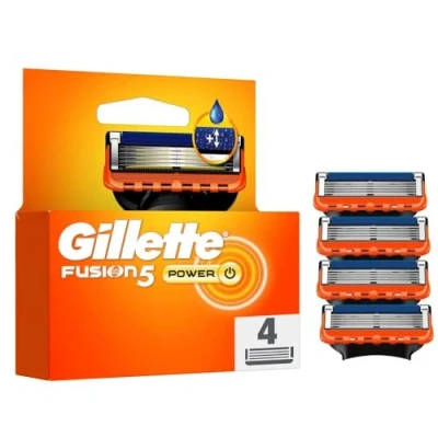 Abbildung von Gillette Fusion5 Proglide Power 4 Ersatzklingen, mit größerem Gleitstreifen für ein sanftes Gleiten und 5 Klingen eine unglaublich gründliche komfortable Rasur