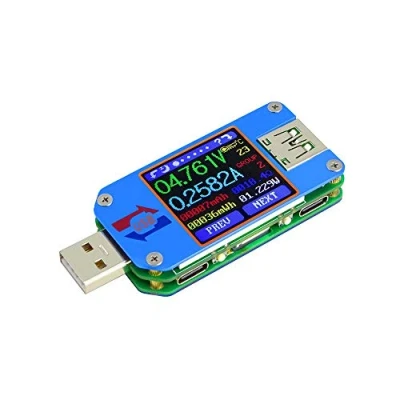 Abbildung von Ampnogy UM25C USB MonitorTester Bluetooth Android IOS KOSTENLOSE APP Voltmeter Amperemeter Multimeter Spannungsstrom 2.0 Typ C.