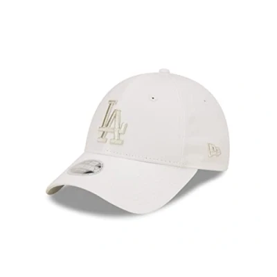 Abbildung von New Era Fanartikel Los Angeles Dodgers Damen Fankappe Basecap Cap 9Forty verstellbar Strapback Metallic Logo Weiß One Size