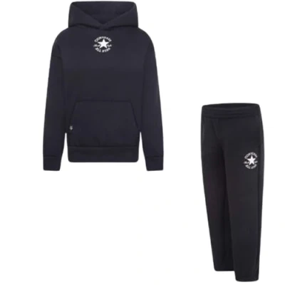 Abbildung von Converse Sustainable CORE Unisex SET Trainingsanzug für Kinder, Größe: 98 104, Black