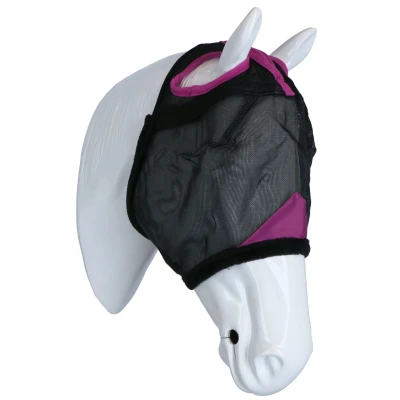 Abbildung von Weatherbeeta Fliegenmaske Comfitec Deluxe Durable Mesh Schwarz/Lila Mini