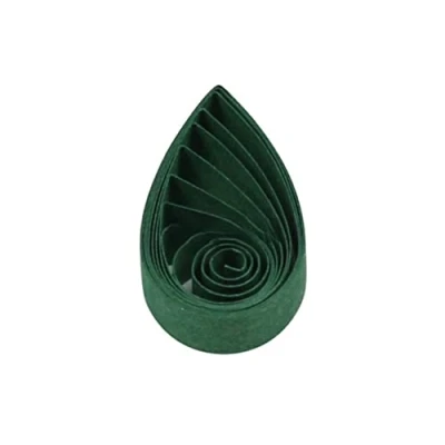 Abbildung von ODETOJOY quilling Papierstreifen 10mm Dunkelgrün streifen 1cm papier 120 Stück Länge 52cm
