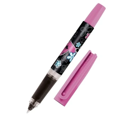 Abbildung von Online Tintenpatronen Rollerball Bachelor Design Heart Beat, für Rechtshänder und Linkshänder, ergonomisches Griffstück, Roller Ball, Standard Tintenpatronen, inkl. Kombipatrone blau